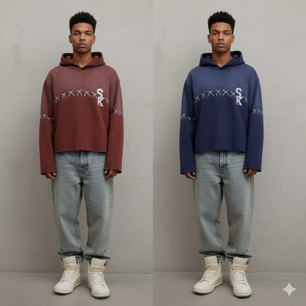 Boxy Fit Wash Hoodie sakkstyles.com