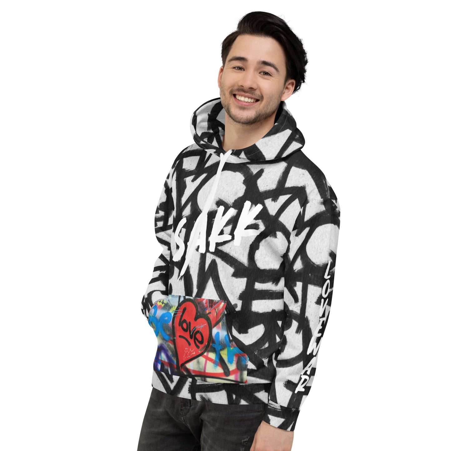 Graffiti love Hoodie sakkstyles.com
