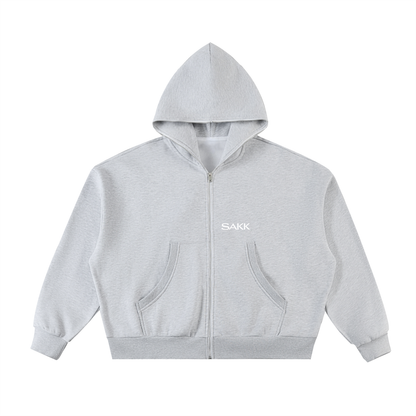 Cover Me Full-Zip Boxy Hoodie sakkstyles.com