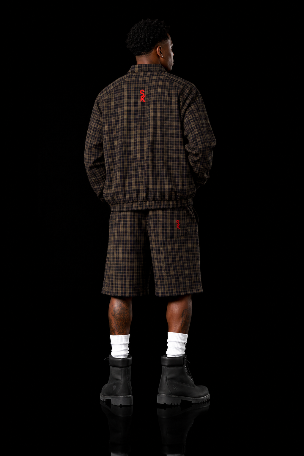 Signature Unisex Plaid Full-Zip Track Jacket