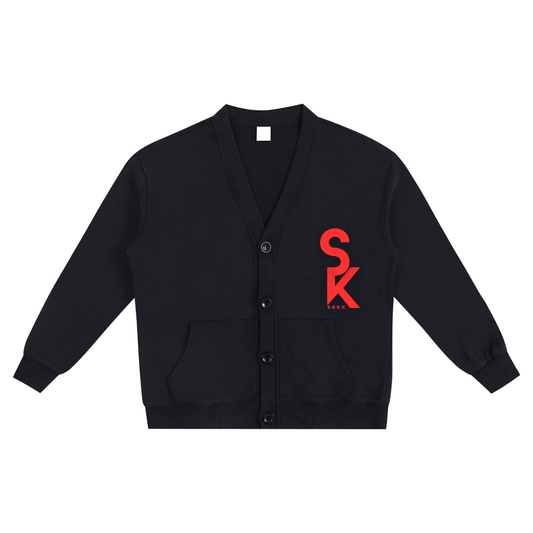 Snow Washed Sweat Cardigan sakkstyles.com