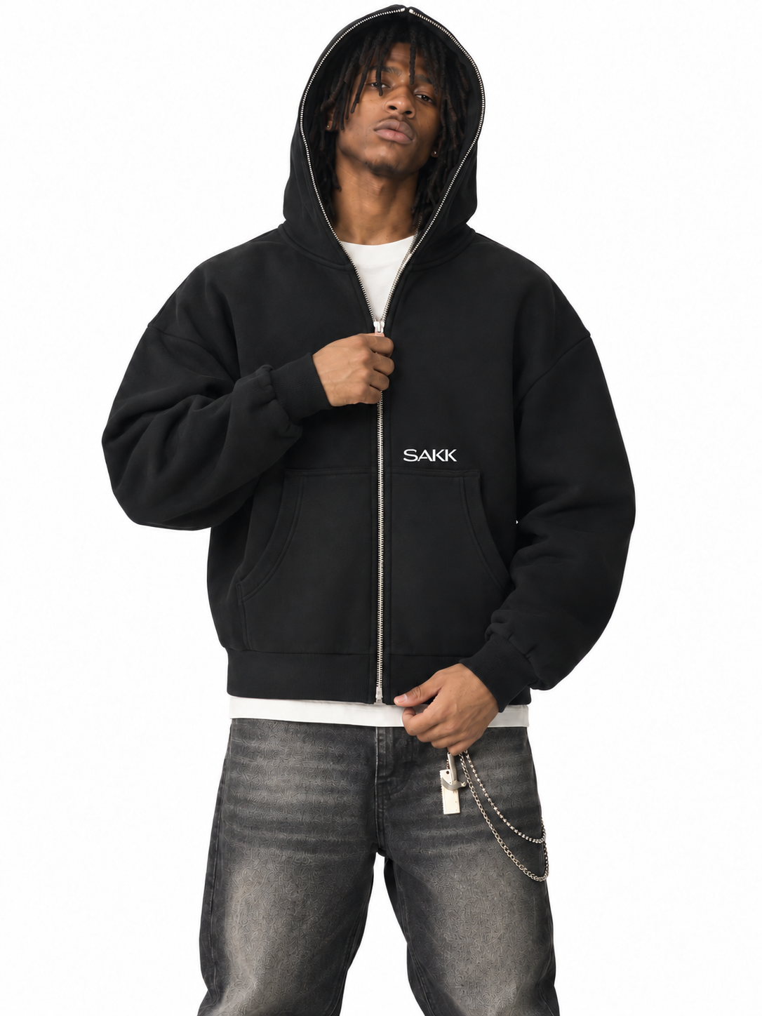 Cover Me Full-Zip Boxy Hoodie sakkstyles.com