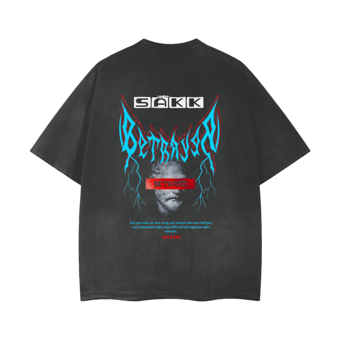 Betrayed Vintage Wash Frayed T-Shirt - sakkstyles.com