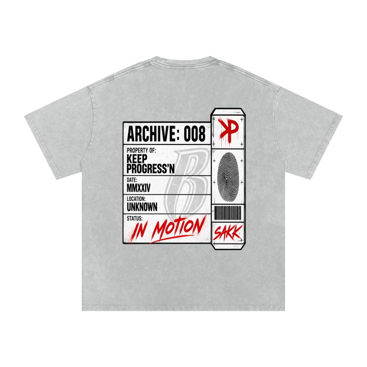The Archive Snow Washed Oversized Cotton T-Shirt