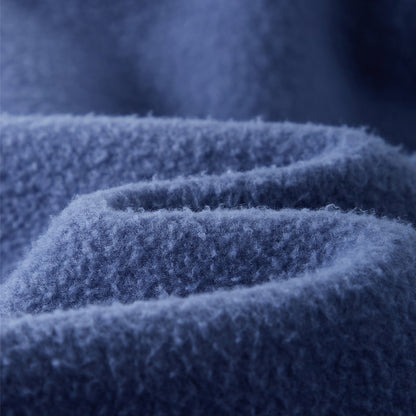 Denim Blue Unisex Fleece Autumn Winter Casual Hoodie sakkstyles.com